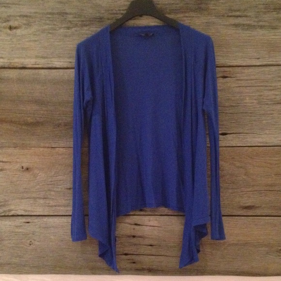 Express Royal Blue Drapey Cardigan