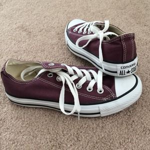 Maroon Converse All-Stars