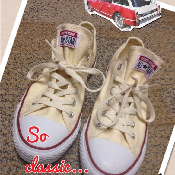 Off White Converse, brand new, size 6 (women's 8)
