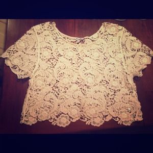 Express Lace Crop Top!