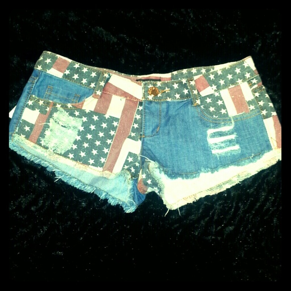 American flag short shorts