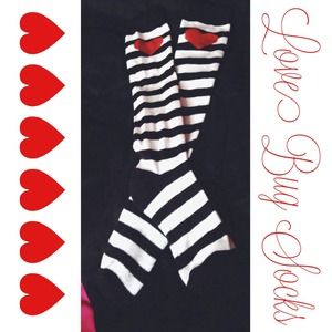 Heart/Stripe Socks