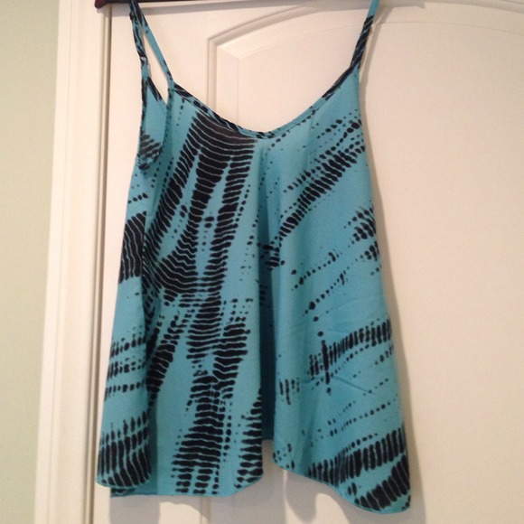 Teal flowy