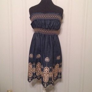 Papaya denim dress!