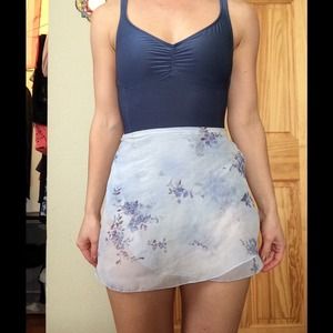 Mirella Shiny Blue Leotard