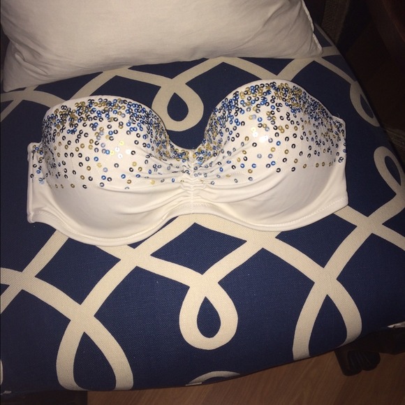 Sequin Victoria Secret 34D bathing suit top