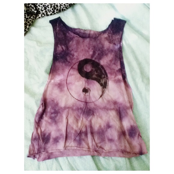 DIYed tie dye tank