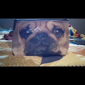 Pug makeup bag with matching smaller one