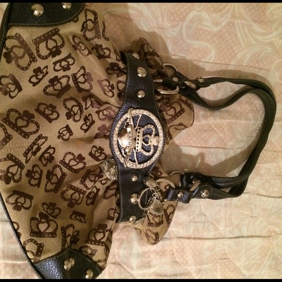 Metallic purple and brown Kathy bag