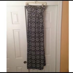Charlotte Russe Black & White Tribal Maxi Dress!