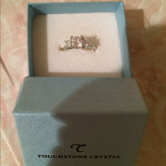 Touchstone crystal Swarovski ring