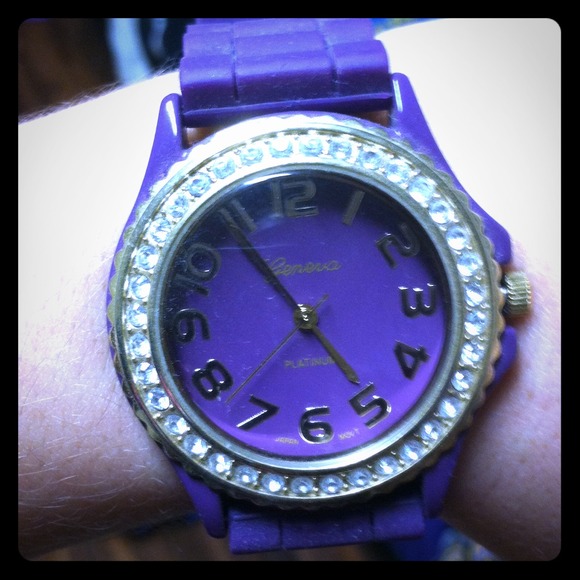 Purple Rubber Watch