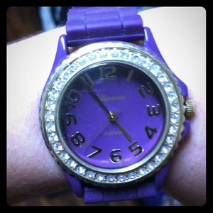 Purple Rubber Watch