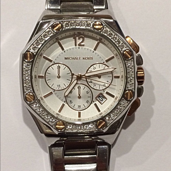 MK Jet Set 5504- Octagonal Chronograph Watch - Picture 4 of 4