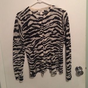 Ann Taylor Loft Zebra Sweater