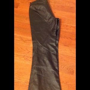 Genuine leather pants