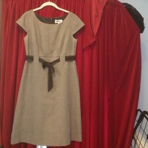 Brown business dress