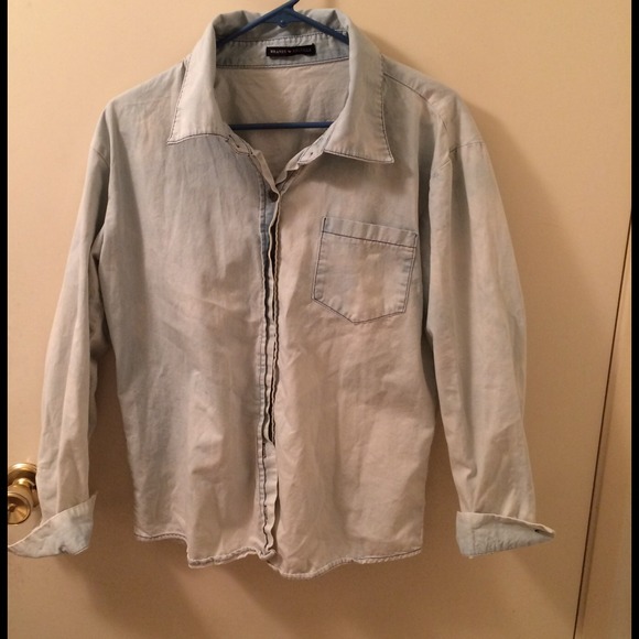 ❌sold❌Brandy Melvile Jean shirt - Picture 2 of 3