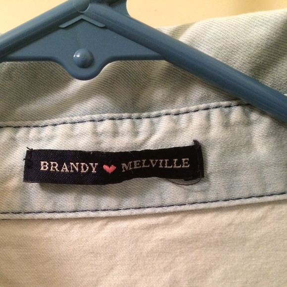 ❌sold❌Brandy Melvile Jean shirt - Picture 3 of 3