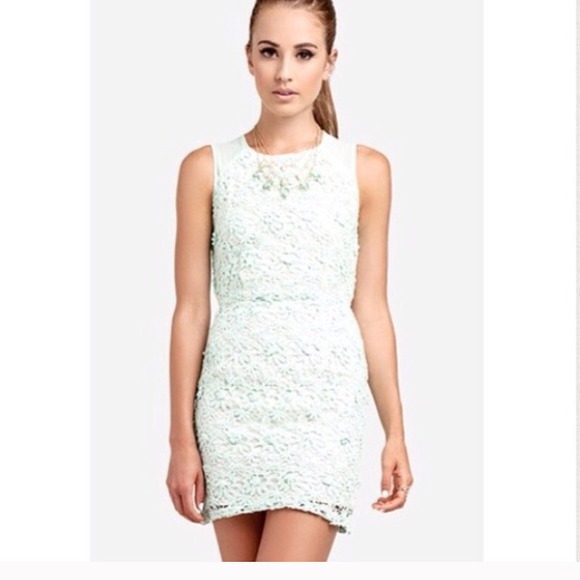 Ivory floral crochet dress