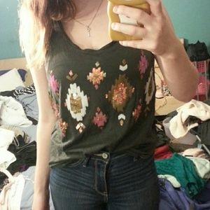Tribal print tank