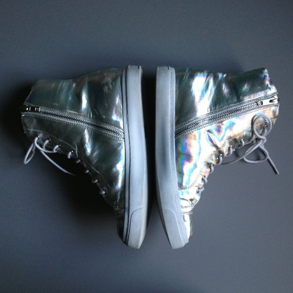 🚫Bundled🚫Jeffrey Campbell holographic sneakers - Picture 2 of 4