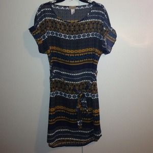 Floral Print Tunic Dress