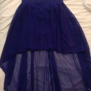 Long/Short Blue H&M Skirt
