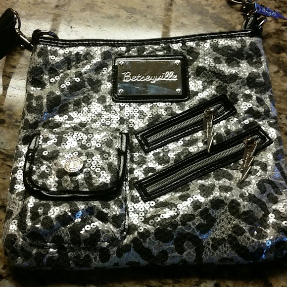 Betsey Johnson Handbags - Betseyville Sequin Crossover Bag