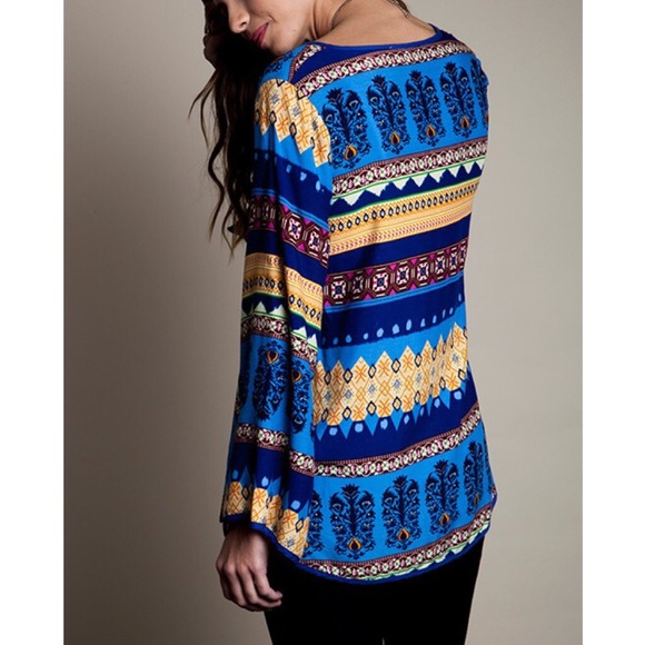 LOWEST "Northern Lights" Printed Long Sleeve Top - Picture 2 of 3