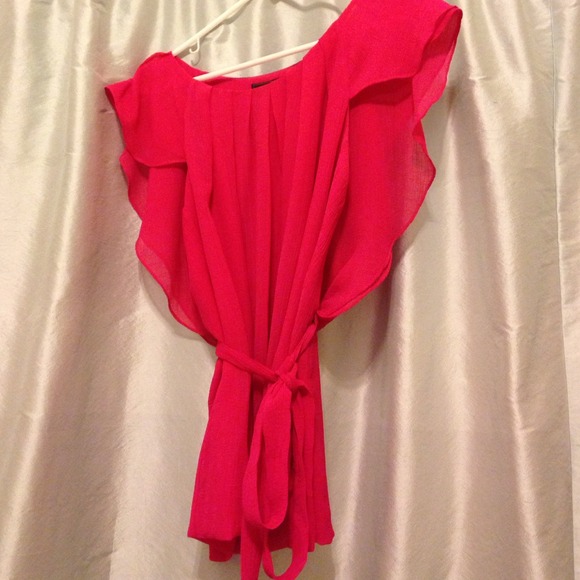 Bcbg chiffon top, size small