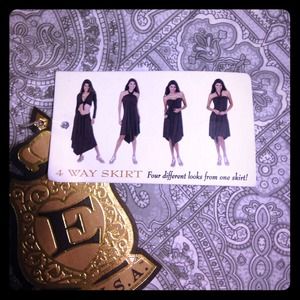 Black 4 Way Skirt & Cover Up