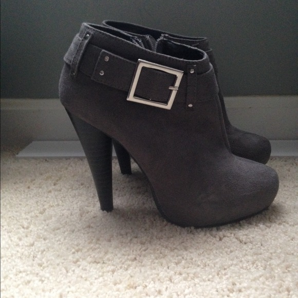 Grey booties