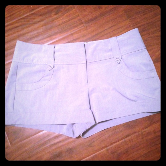 Grey dress shorts