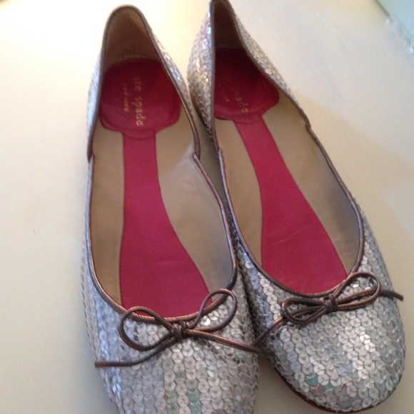 Kate Spade Shoes - Kate Spade Ballet Sequined Flats Made In Italy