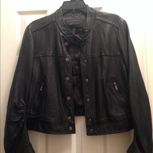 BCBG maxazria leather jacket