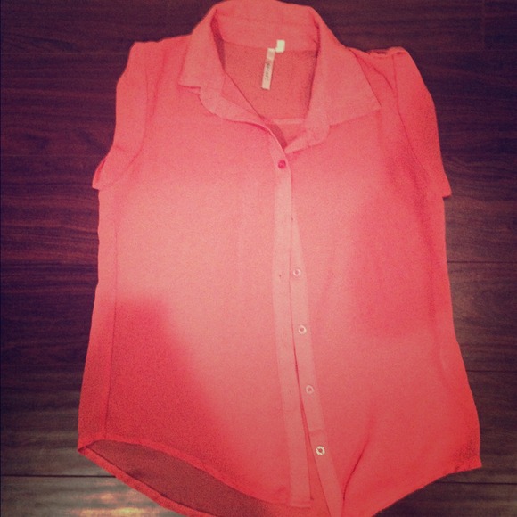 Classic coral blouse