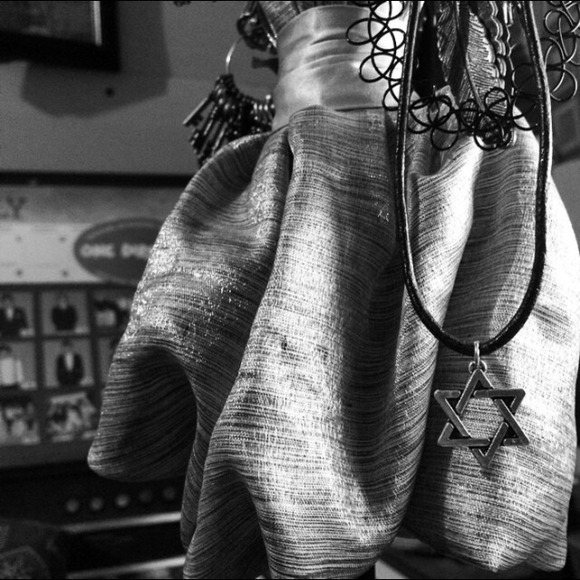 Star of David leather string choker