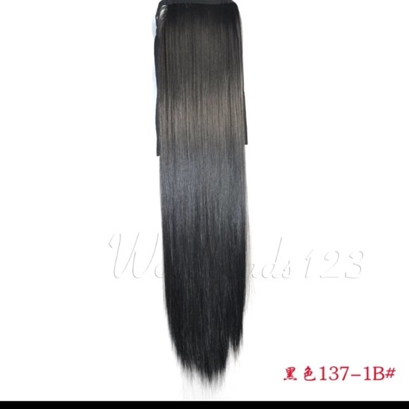 synthetic straight tieup ponytail hair extnsion - Picture 4 of 8