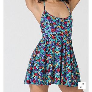 American apparel Floral Nylon dress