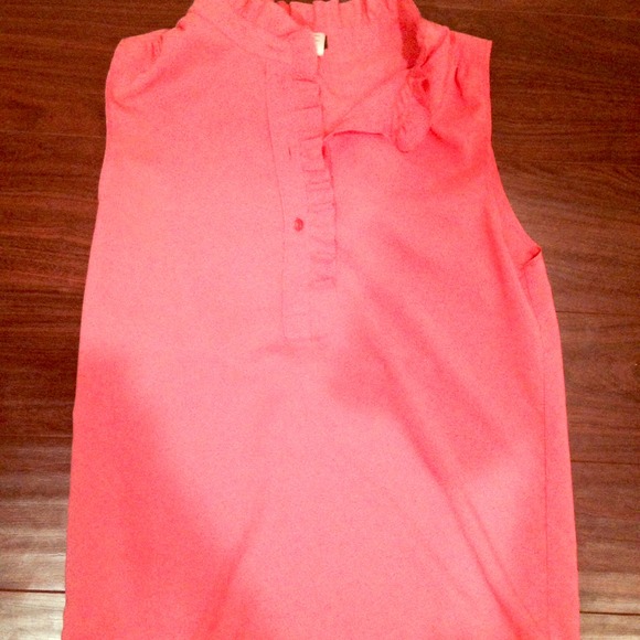 J. Crew coral top