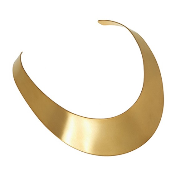 Gold collar necklace