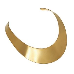 Gold collar necklace