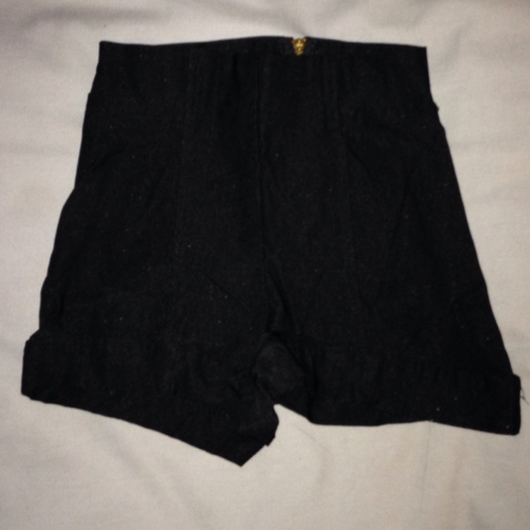 Black high waisted shorts