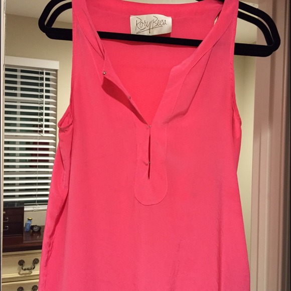 Rory Beca silk, hot pink tank