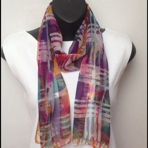 Hand Painted Silk Scarf