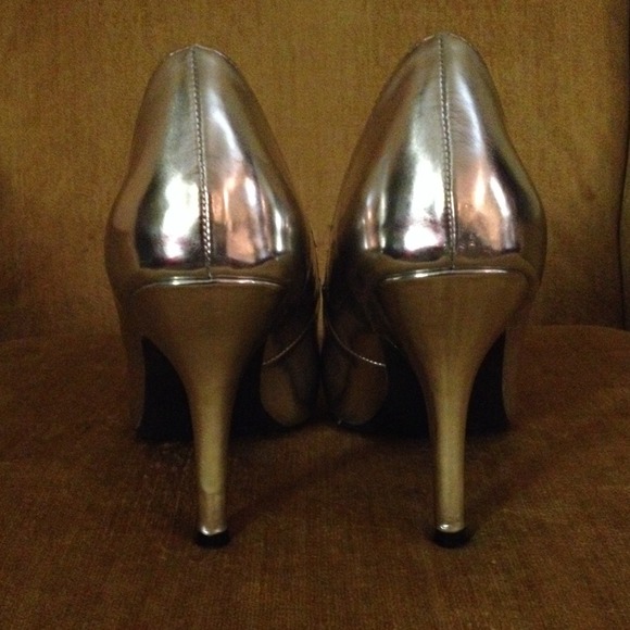 SOLD on Mercari. Gorgeous Silver Heels - Picture 3 of 4