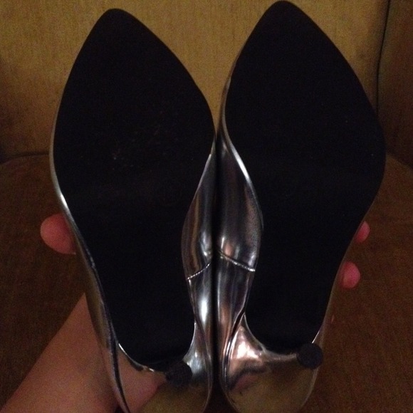 SOLD on Mercari. Gorgeous Silver Heels - Picture 4 of 4