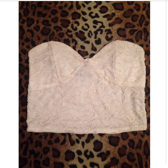 white floral crop top