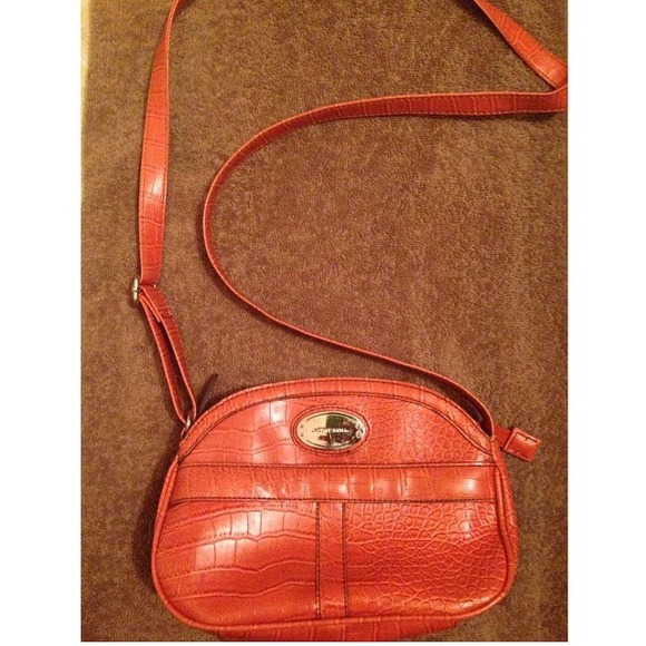 small orange sidebag
